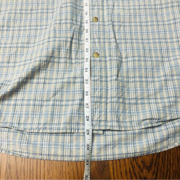 EDDIE BAUER Men’s Woven Plaid Checked Cotton Casual Button Up Shirt Size Medium - Picture 10 of 13